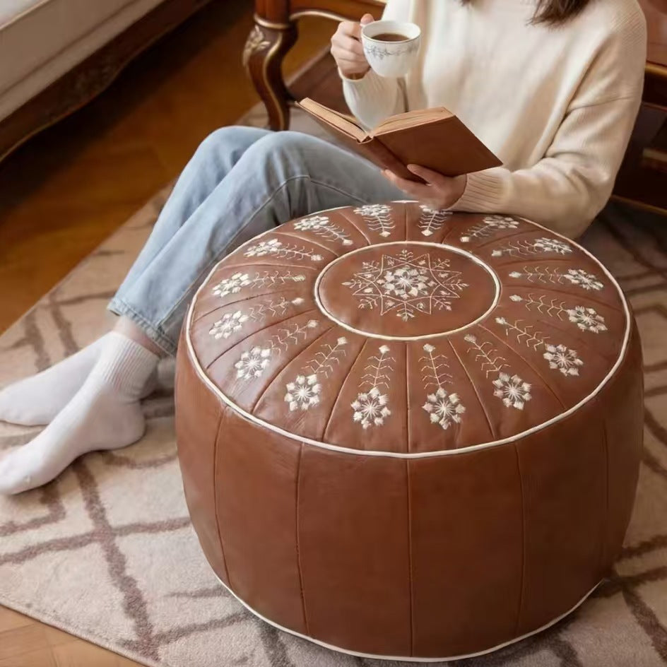 Storage stool, stool, futon, stool, old clothes, filled sofa, living room, bedroom, shoe changing stool, moroccan lazy low stool