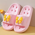 Eva kids' leak-proof cartoon anti-slip hollow-out summer home quick-dry baby slippers bathroom girls' bath slippers