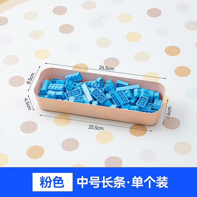 Children's toy parts sorting box Lego storage box Plastic stackable small particle building block partition storage box