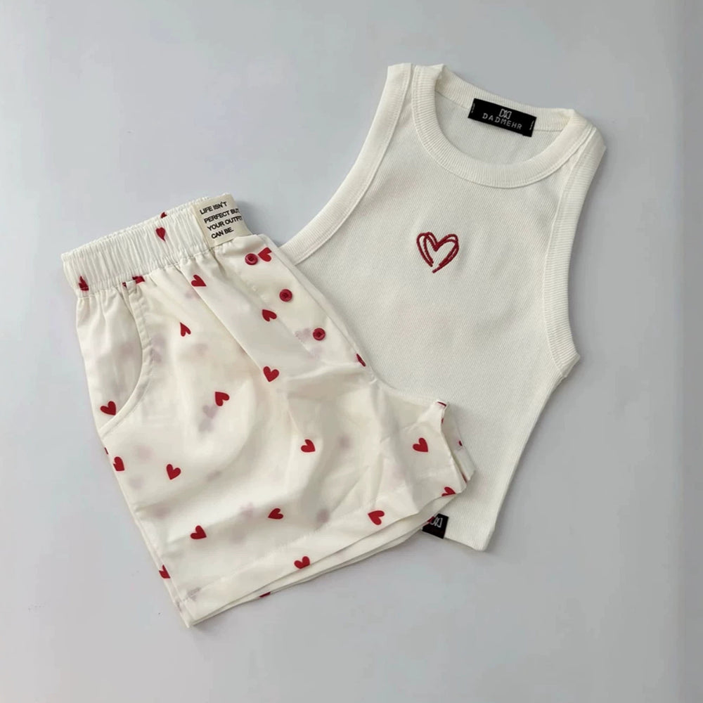 Women's vest shorts wholesale top and shorts set new tops and pants for women wholesale tops