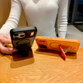 Dazzling armor skin feel magnetic invisible stand compatible iphone 17 pro max phone case apple 16 anti-drop matte case