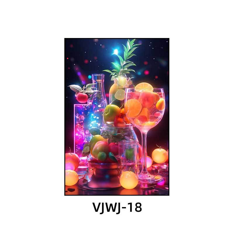 Bar KTV box decoration hanging pictures Cocktail bottle clear bar atmosphere music dining bar Bistro decoration painting