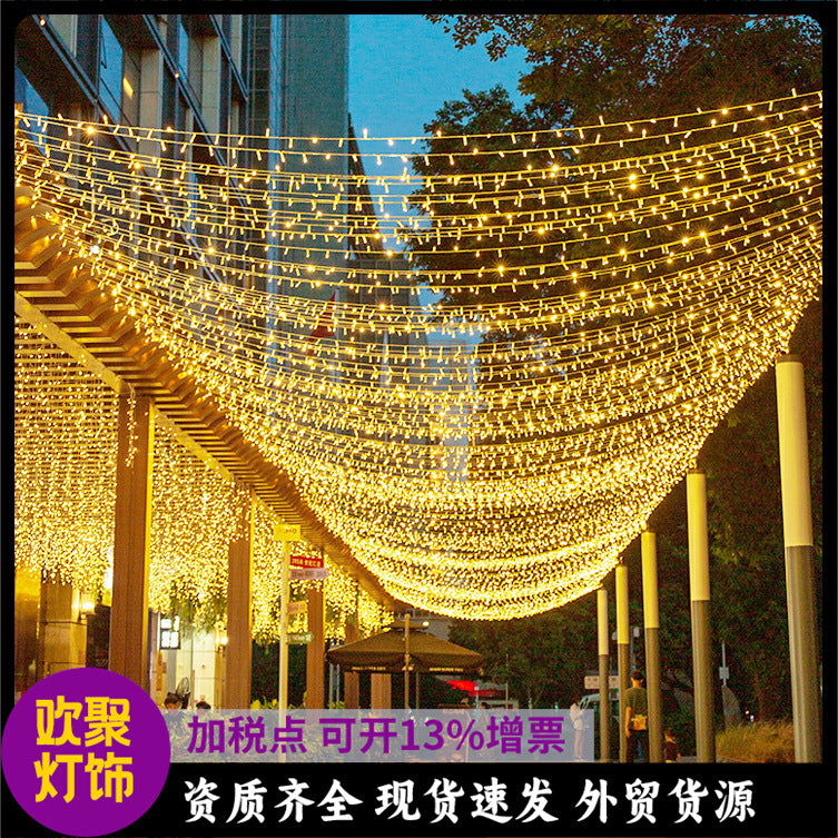 LED light string colorful lights flashing lights outdoor garden decoration colorful lights string small colorful lights neon star lighting
