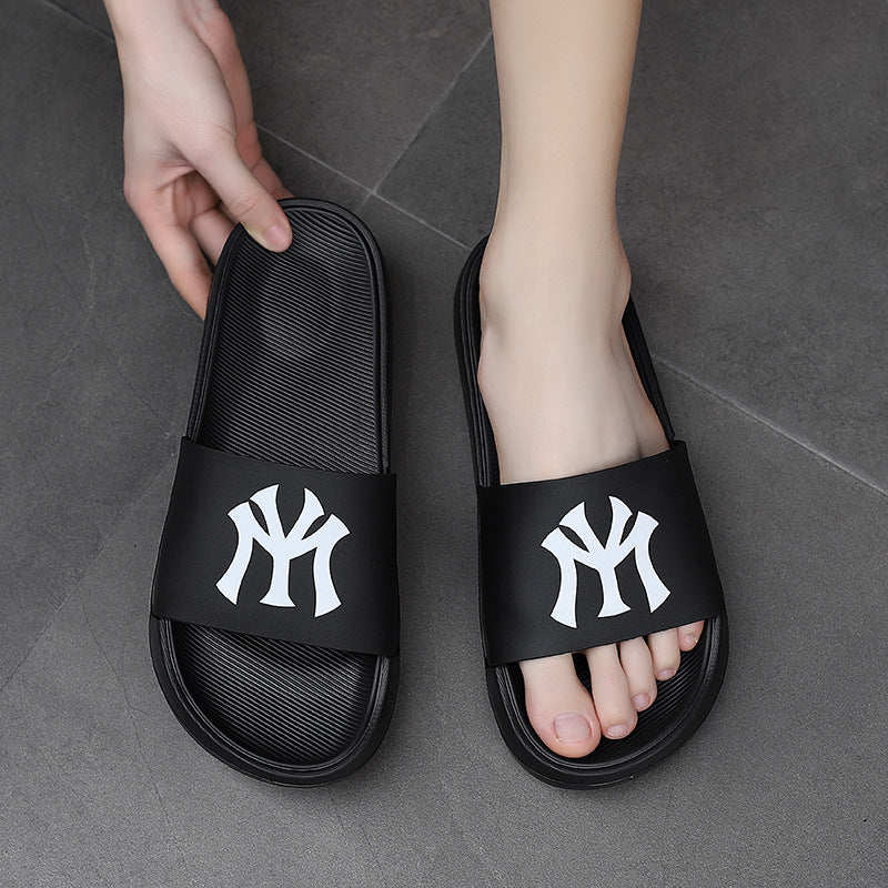 跨境男士拖鞋夏季踩屎感47码外穿一字拖外贸运动沙滩拖鞋一件批发