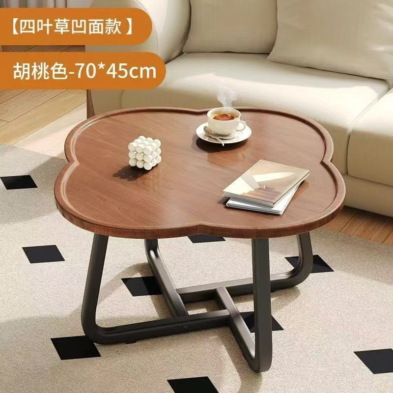Modern four-leaf clover for home round bedroom simple balcony side table coffee table small apartment living room sofa casualaccessible luxury