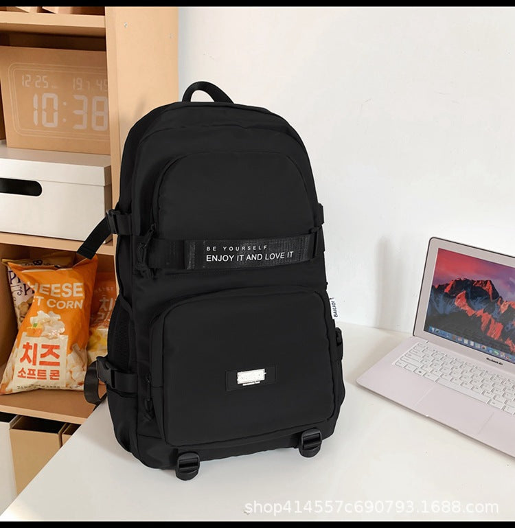 Backpack casual urban style classy school bag junior high school student school bag work clothingcasual travel couple college student school bag