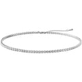 hot-selling fashion necklace, diamond-studded sparkling minimalist collarbone chain, full-diamond elegant high-end necklace for women