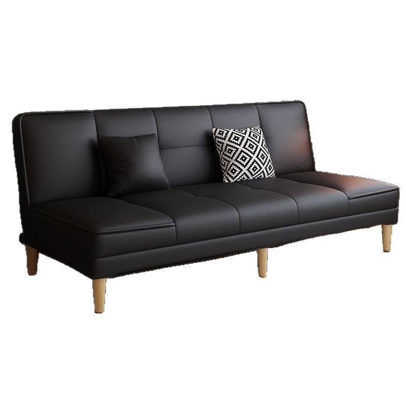 Cat scratch leather sofa rental room small apartment foldable modern simple sofa bed dual-purpose economical factory direct sales