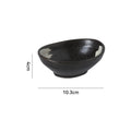 Japanese retro dipping sauce ceramic ingot dish - sushi topping, snack, and side dish plate - restaurant, hotel, and home use soy sauce dish