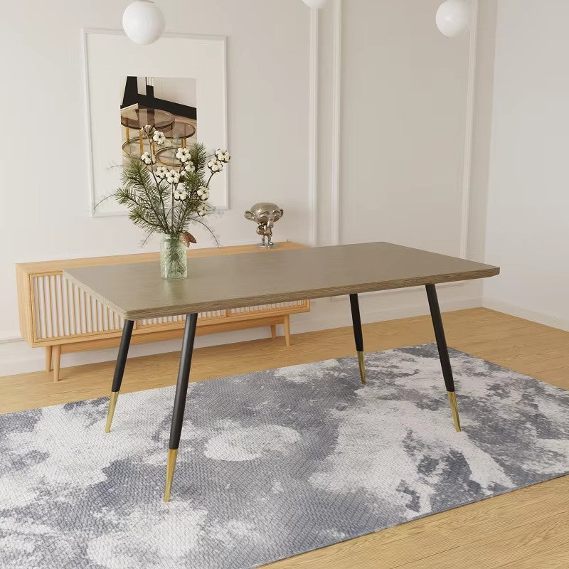 Walmart dining table - nordic modern minimalist restaurant table - iron leg rectangular mdf table - dining table
