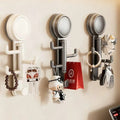 Suction cup hook rotate punch-free strong load-bearing entrance hat storage bracelet key pendant bathroom storage rack
