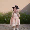 Girls' spring/summer  new korean style bunny plaid vest dress - stylish cartoon dress for baby girls and toddlers