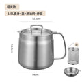oil filter pot 304 stainless steel for home with filter large capacity oil storage jar oil filter handy gadget fryer
