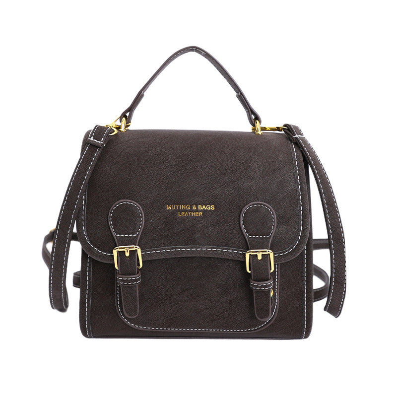 Vintage preppy backpack for women - 2025 new trendy versatile shoulder bag - student schoolbag, commuter bag, and casual bag