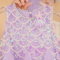 Girls' summer mermaid dress  new style little girl baby sequin skirt kids chic princess dress