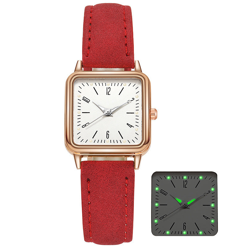 2021 new women's quartz watch - luminous small square digital - factory direct wholesale, ready stock, dropshipping available