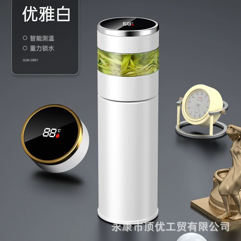 316 stainless steel insulated tumbler gift set wholesale - business gift double tumbler set with tea infuser and custom logo engraving