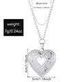 Wholesale couple's heart pendant - cross-border hot seller - mother's day necklace - exquisite openable photo frame heart clavicle chain for women