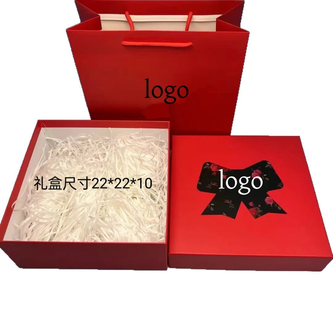 雅诗护肤品礼盒礼品盒粉底液空礼盒手提礼品袋礼盒