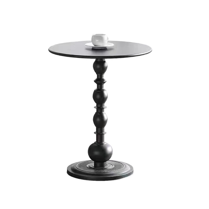 Scandinavian modern casual corner table living room for home coffee table iron bedside balcony retro round table sofa bedroom side cabinet