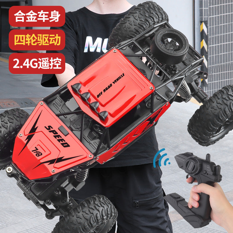 Four-wheel drive climbing oversized remote control car drift off-road vehicle big-foot vehicle six-wheel drive racing boy rechargeable toy car