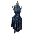 European and american women's clothing  summer new sweet and fresh printed off-the-shoulder sleeveless blouse and high-waisted midi skirt two-piece set
