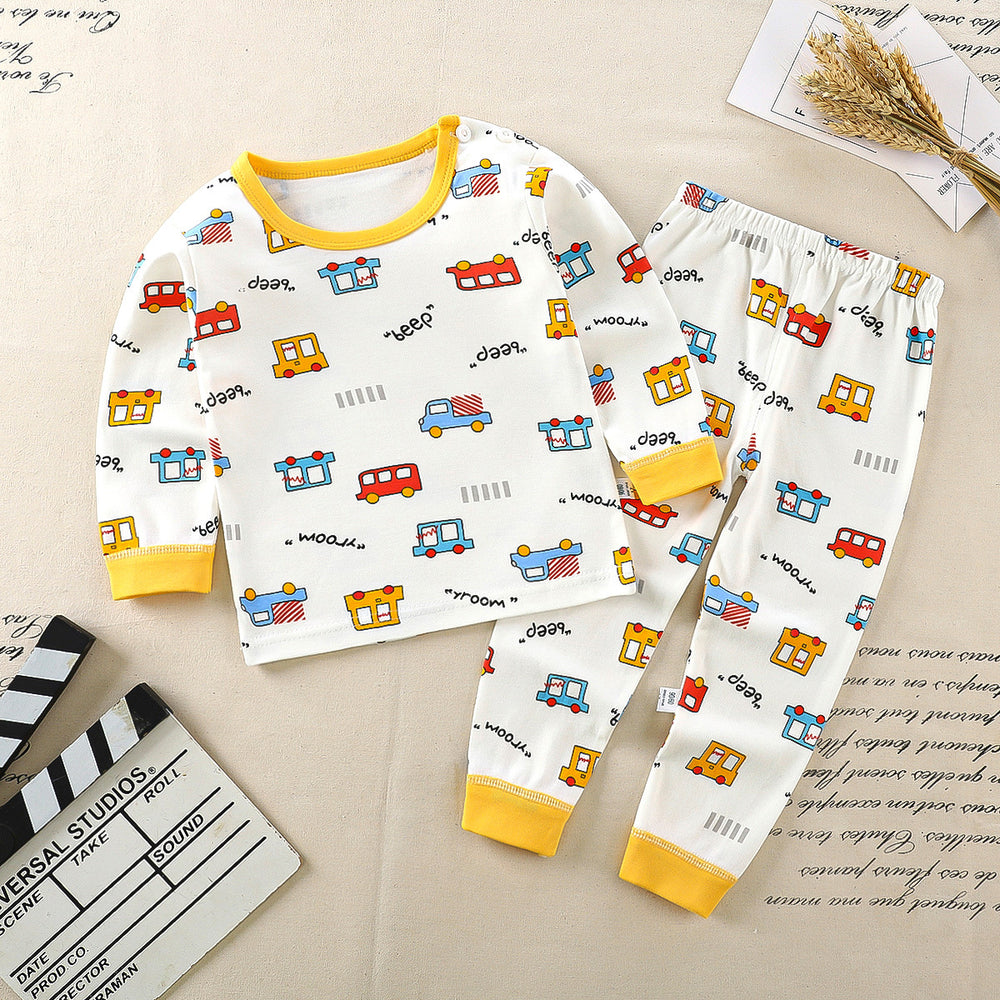 Kids' underwear set -  autumn/winter new collection - 100% cotton - boys' and girls' thermal underwear - baby and toddler loungewear - dropshipping available