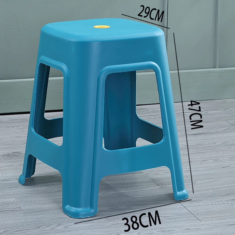 Plastic stool for homethickened bench living room dining room square stool non-slipfashionscandinavian style ripe glue high stool glue stool