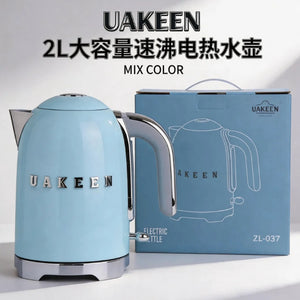 Uakeen in-stock bestseller: european standard large capacity multifunctional 2l electric kettle with 7 temperature settings, universal home use, and constant temperature control