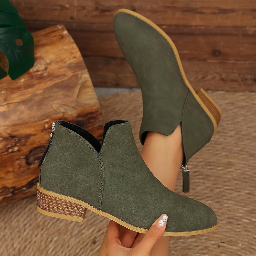 summer new arrival: plus size women's casual comfortable fashionable side-zip flats for wholesale