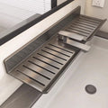 Bathroom vanity mirror front shelf, toilet faucet sink bathroom storage rack, drill-free installation