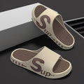 "cloud-like comfort: men's summer slippers - indoor, home, soft sole, non-slip, trendy, athletic, outdoor, couple's casual sandals"