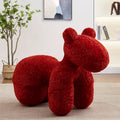 Red wool roll fabric