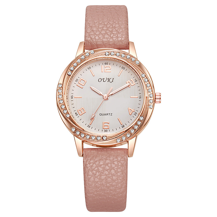 New fashion women's quartz watch - student casual decorative watch with rhinestone case - ladies' watch wholesale