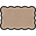 Vintage-inspired area rug for living room, new thickened retro irregular shaped bedroom sofa mat, waterproof, washable, and wipeable