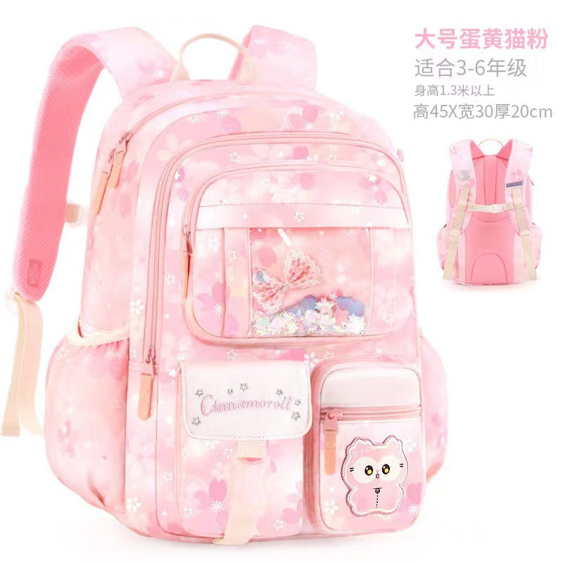 kuromi elementary school student schoolbag for girls wholesale kids large capacity backpack lightweight first, second, third to sixth storage