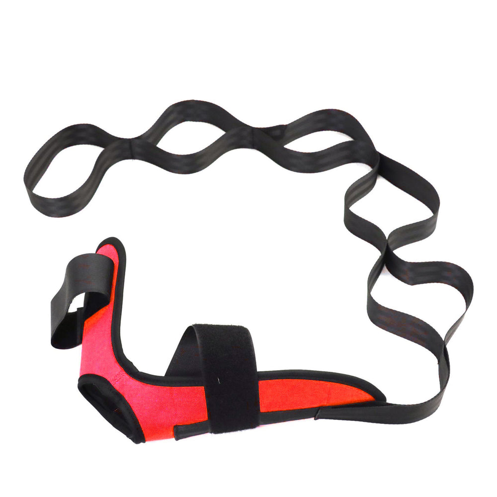 Yoga stretching strap - segmented resistance band for ligament stretches, ankle joint correction, and rehabilitation training