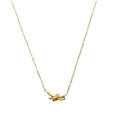 【all-titanium steel, shower-friendly】european & american minimalist style knotted irregular clavicle chain - new for 2025