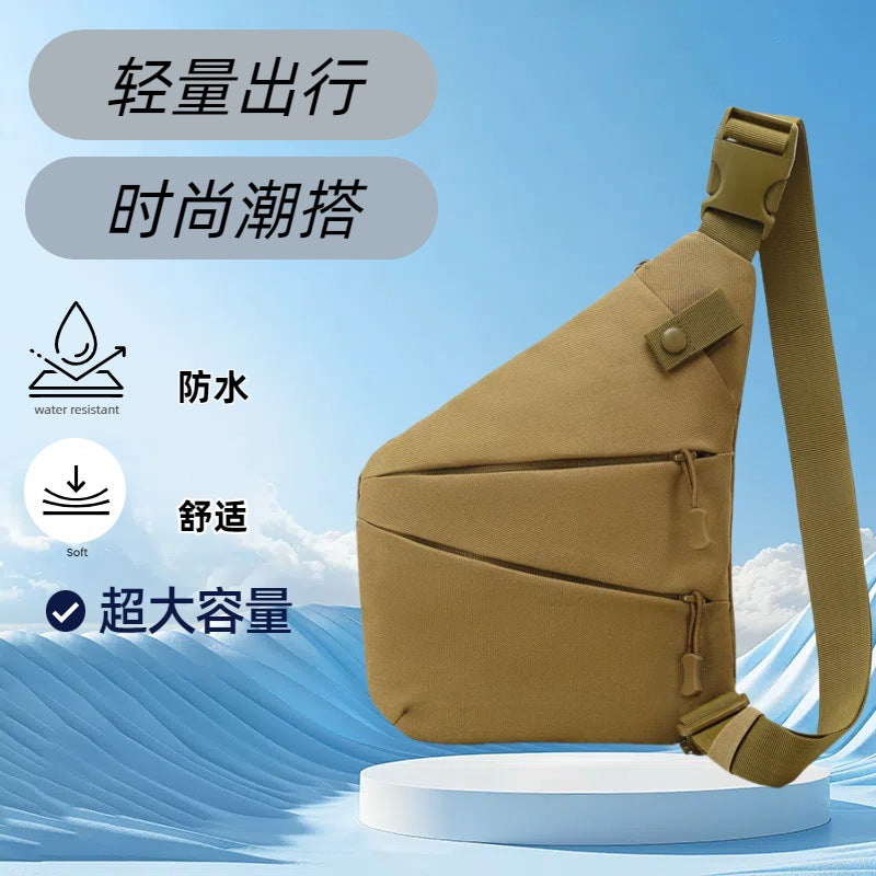 Outdoor camouflage cycling mountaineering bag lightweight shoulder left messenger bag digital storage bag waterproof shoulder bag