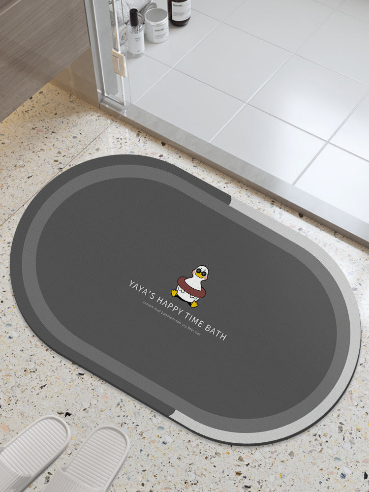 Distribute diatom mud absorbent mat bathroom floor mat toilet bathroom door step foot bath non-slipfor home