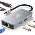 type-c docking station 4k60hz high-definition usb3.2hub laptop 2.5g network card docking station