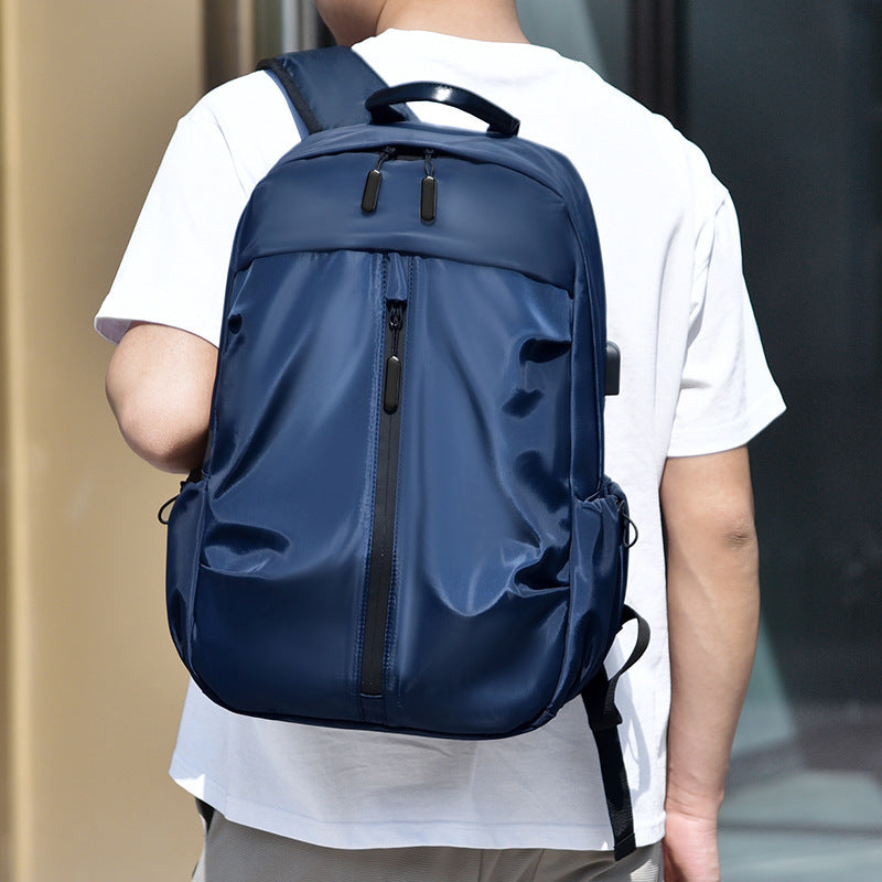 Casual backpack men's backpack street Europe and America simple schoolbag fashion trend computer bag travel