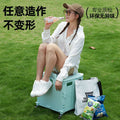 Folding trolley - lightweight rolling cart for shopping, snacks, storage, mobile camping, portable grocery shopping, and express delivery pickup