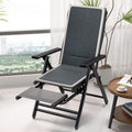 Foldable reclining chair - perfect for naps, home, office, leisure, computer use, dorm rooms, and balconies. includes backrest
