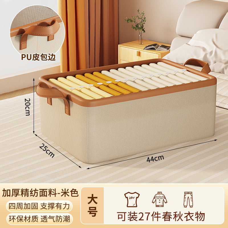 Wardrobe Clothes Pants Storage Box Clothes Layered Storage Artifact Household Folding Organizing Basket Storage Box Organizing Box