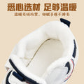 Toddler shoes for baby boys 0-1-3 years old, autumn/winter infant and toddler shoes for baby girls, soft sole non-slip, fleece-lined, extra thick cotton shoes