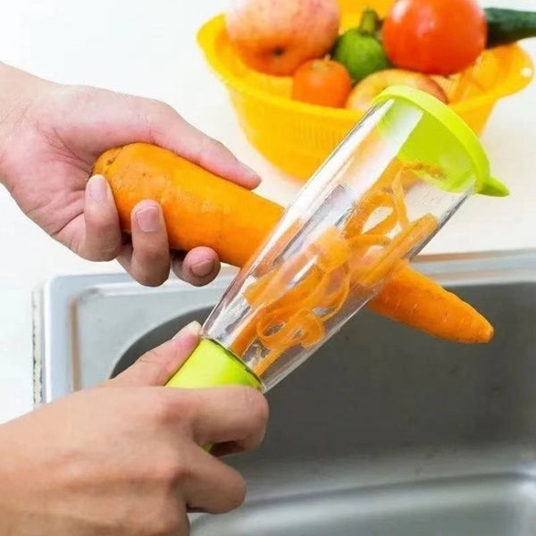 Household storage paring knife, melon and fruit planer, stainless steel paring knife, multi-purpose planer, belt box storage, peeler wholesale