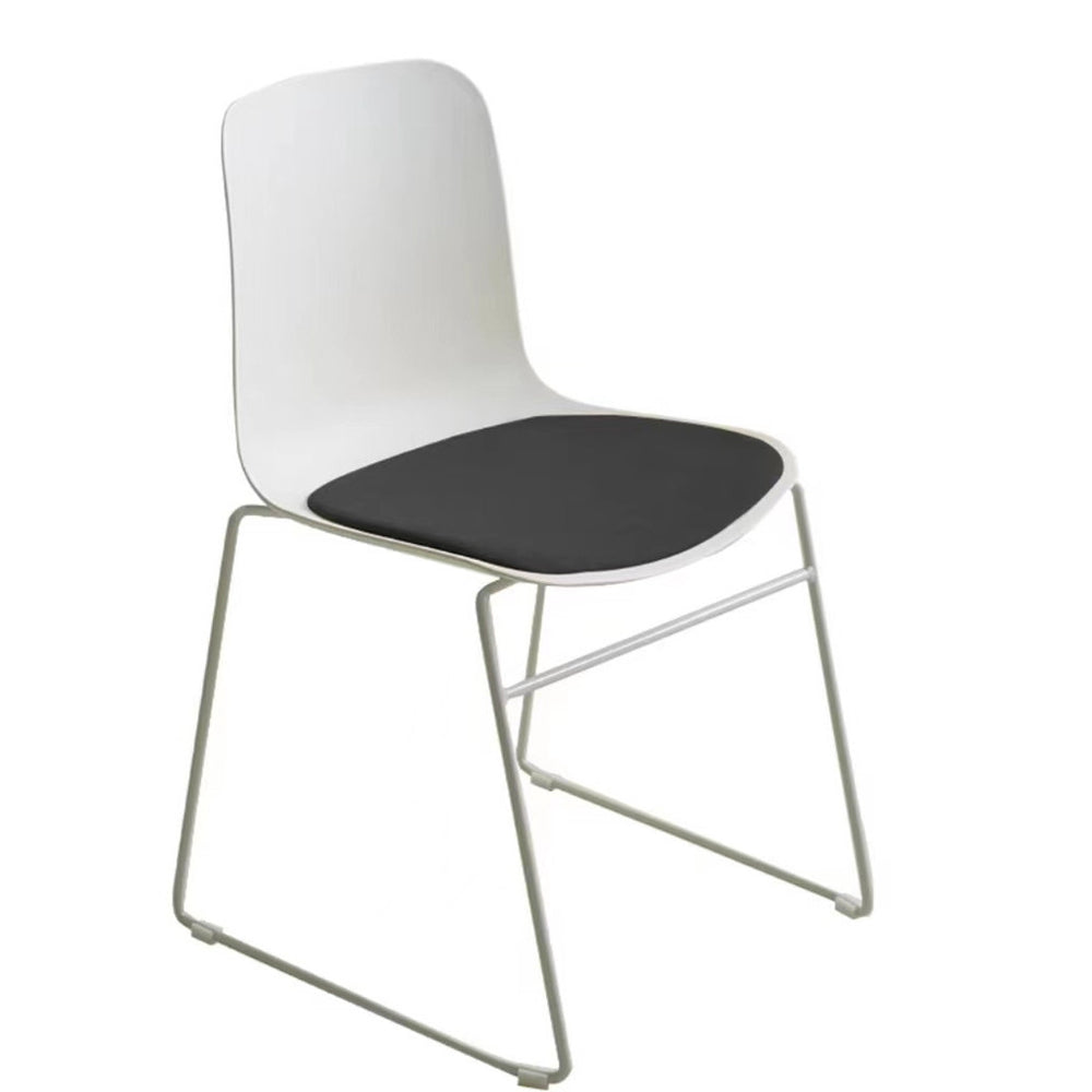 Conference training chair - nordic style, armless, modern minimalist design for office, reception, negotiation, and training