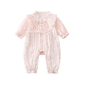 Baby spring & fall romper - newborn, 100-day celebration, baby girl princess floral bodysuit, outdoor outfit, crawling suit - new arrival