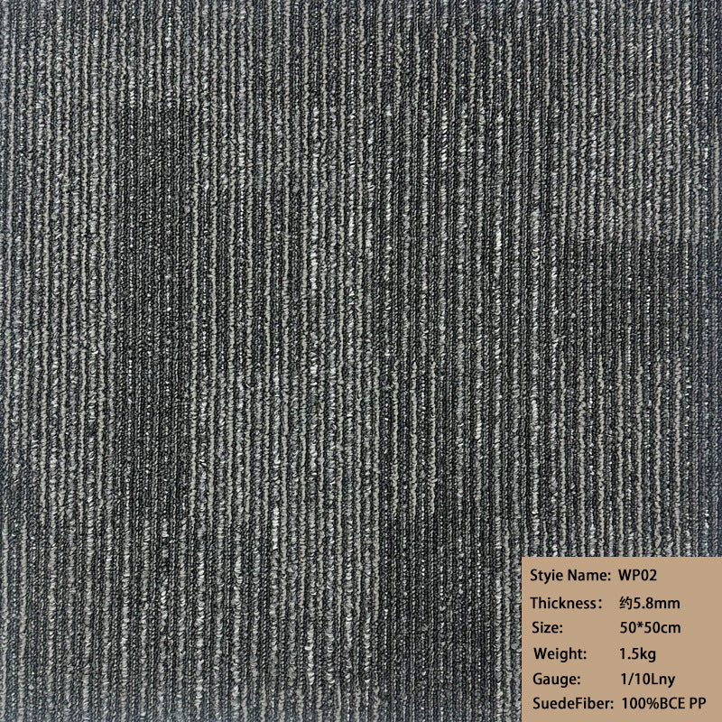 Wangpu factory direct sales carpet office commercial polypropylene environmental-friendlyplaid patchwork carpet sound insulation floor mat carpet